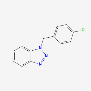 molecular formula C13H10ClN3 B2445807 1-[(4-Chlorophenyl)methyl]-1H-1,2,3-benzotriazole CAS No. 72435-61-1