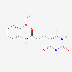 3-(3,6-dimethyl-2,4-dioxo-1,2,3,4-tetrahydropyrimidin-5-yl)-N-(2-ethoxyphenyl)propanamide