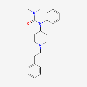 molecular formula C22H29N3O B2445824 N,N-dimethyl-N'-phenyl-N'-[1-(2-phenylethyl)-4-piperidinyl]-urea CAS No. 1443-50-1