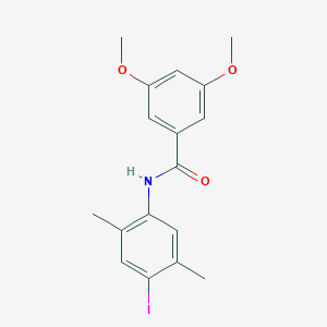 molecular formula C17H18INO3 B244583 N-(4-iodo-2,5-dimethylphenyl)-3,5-dimethoxybenzamide 