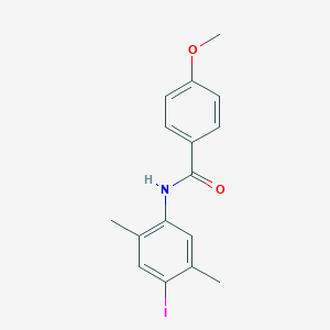 molecular formula C16H16INO2 B244584 N-(4-iodo-2,5-dimethylphenyl)-4-methoxybenzamide 