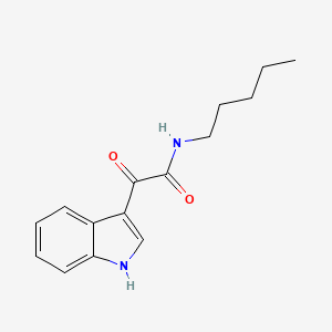 molecular formula C15H18N2O2 B2445848 2-(1H-indol-3-yl)-2-oxo-N-pentylacetamide CAS No. 852367-55-6