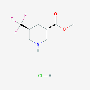 Methyl (3S,5S)-5-(trifluoromethyl)piperidine-3-carboxylate;hydrochloride