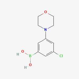 molecular formula C10H13BClNO3 B2445879 3-Chloro-5-morpholinophenylboronic acid CAS No. 2377607-81-1