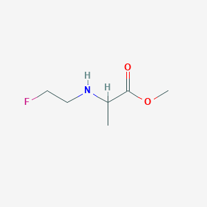 molecular formula C6H12FNO2 B2445888 Methyl 2-((2-fluoroethyl)amino)propanoate CAS No. 1512856-44-8