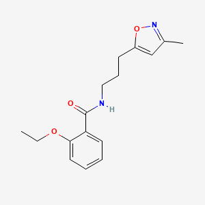 molecular formula C16H20N2O3 B2445889 2-乙氧基-N-(3-(3-甲基异噁唑-5-基)丙基)苯甲酰胺 CAS No. 2034332-92-6