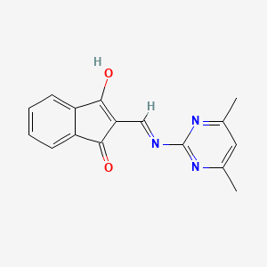 2-(((4,6-Dimethylpyrimidin-2-YL)amino)methylene)indane-1,3-dione