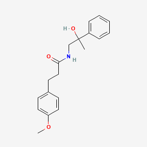 molecular formula C19H23NO3 B2445957 N-(2-hydroxy-2-phenylpropyl)-3-(4-methoxyphenyl)propanamide CAS No. 1351618-40-0