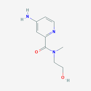 molecular formula C9H13N3O2 B2445962 4-amino-N-(2-hydroxyethyl)-N-methylpyridine-2-carboxamide CAS No. 1248484-11-8