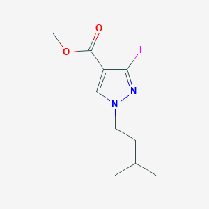 Methyl 3-iodo-1-(3-methylbutyl)pyrazole-4-carboxylate