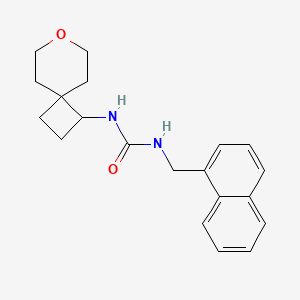 molecular formula C20H24N2O2 B2445984 1-(Naphthalen-1-ylmethyl)-3-(7-oxaspiro[3.5]nonan-1-yl)urea CAS No. 2319634-73-4
