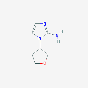 molecular formula C7H11N3O B2445992 1-(Tetrahydrofuran-3-yl)-1H-imidazol-2-amine CAS No. 1690847-72-3