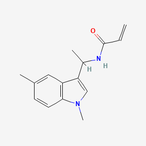 N-[1-(1,5-Dimethylindol-3-yl)ethyl]prop-2-enamide