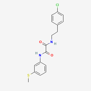 molecular formula C17H17ClN2O2S B2445999 N1-(4-chlorophenethyl)-N2-(3-(methylthio)phenyl)oxalamide CAS No. 941921-48-8
