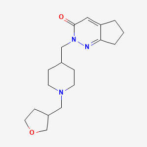 molecular formula C18H27N3O2 B2446006 2-({1-[(氧杂环丙烷-3-基)甲基]哌啶-4-基}甲基)-2H,3H,5H,6H,7H-环戊[c]吡啶并[3,2-c]嘧啶-3-酮 CAS No. 2097912-61-1