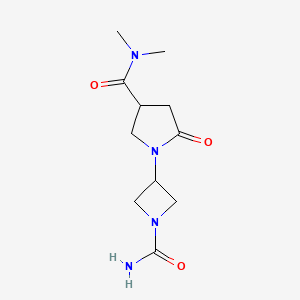 1-(1-Carbamoylazetidin-3-yl)-N,N-dimethyl-5-oxopyrrolidine-3-carboxamide