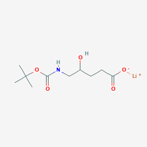 Lithium(1+) ion 5-{[(tert-butoxy)carbonyl]amino}-4-hydroxypentanoate