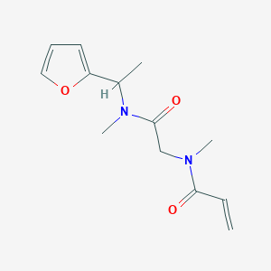 N-[2-[1-(Furan-2-yl)ethyl-methylamino]-2-oxoethyl]-N-methylprop-2-enamide