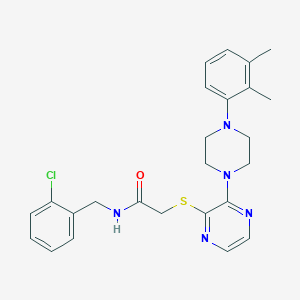 molecular formula C25H28ClN5OS B2446058 N-(4-ethylbenzyl)-1-(4-methylphenyl)-2,5-dioxo-1,2,5,6,7,8-hexahydroquinoline-3-carboxamide CAS No. 1030087-52-5