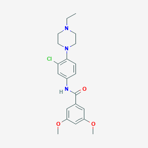 N-[3-chloro-4-(4-ethylpiperazin-1-yl)phenyl]-3,5-dimethoxybenzamide