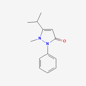molecular formula C13H16N2O B2446073 1-Methyl-2-phenyl-5-propan-2-YL-pyrazol-3-one CAS No. 83957-87-3