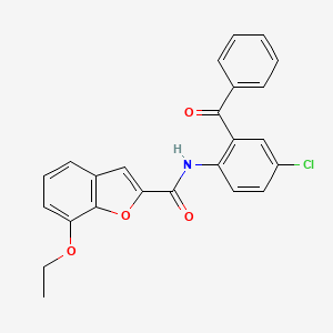 N-(2-benzoyl-4-chlorophenyl)-7-ethoxybenzofuran-2-carboxamide