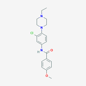 molecular formula C20H24ClN3O2 B244608 N-[3-chloro-4-(4-ethylpiperazin-1-yl)phenyl]-4-methoxybenzamide 