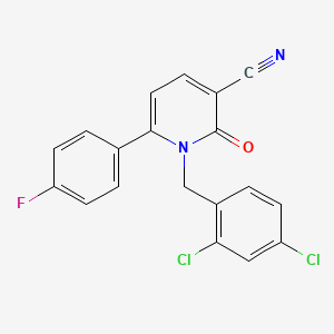 1-(2,4-Dichlorobenzyl)-6-(4-fluorophenyl)-2-oxo-1,2-dihydro-3-pyridinecarbonitrile