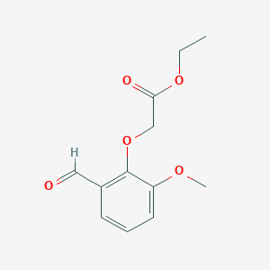 B2446084 Ethyl 2-(2-formyl-6-methoxyphenoxy)acetate CAS No. 70076-67-4