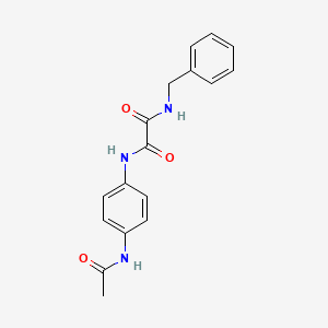 molecular formula C17H17N3O3 B2446089 N'-(4-acetamidophenyl)-N-benzyloxamide CAS No. 847239-52-5