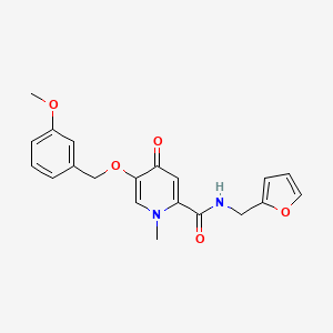 N-(furan-2-ylmethyl)-5-((3-methoxybenzyl)oxy)-1-methyl-4-oxo-1,4-dihydropyridine-2-carboxamide