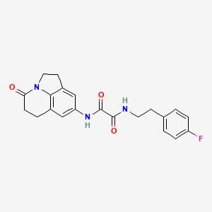 N1-(4-fluorophenethyl)-N2-(4-oxo-2,4,5,6-tetrahydro-1H-pyrrolo[3,2,1-ij]quinolin-8-yl)oxalamide