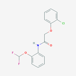 molecular formula C15H12ClF2NO3 B244614 2-(2-chlorophenoxy)-N-[2-(difluoromethoxy)phenyl]acetamide 