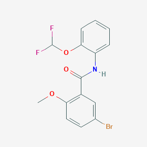 5-bromo-N-[2-(difluoromethoxy)phenyl]-2-methoxybenzamide