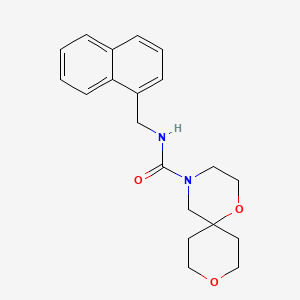 N-(naphthalen-1-ylmethyl)-1,9-dioxa-4-azaspiro[5.5]undecane-4-carboxamide