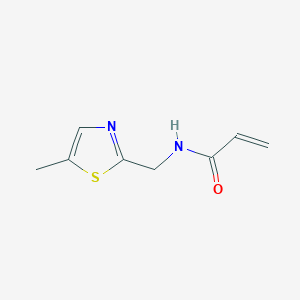 molecular formula C8H10N2OS B2446153 N-[(5-Methyl-1,3-thiazol-2-yl)methyl]prop-2-enamide CAS No. 1703997-26-5