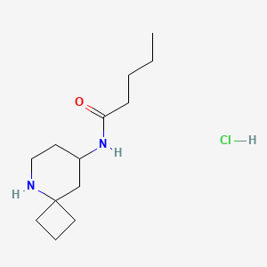 N-{5-azaspiro[3.5]nonan-8-yl}pentanamide hydrochloride
