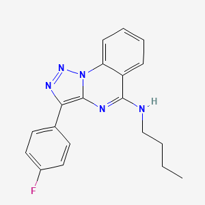 N-butyl-3-(4-fluorophenyl)-[1,2,3]triazolo[1,5-a]quinazolin-5-amine