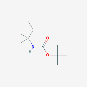 molecular formula C10H19NO2 B2446177 叔丁基N-(1-乙基环丙基)氨基甲酸酯 CAS No. 1391740-20-7