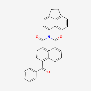 molecular formula C31H19NO3 B2446182 6-Benzoyl-2-(1,2-dihydroacenaphthylen-5-yl)benzo[de]isoquinoline-1,3-dione CAS No. 301337-39-3
