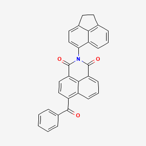 molecular formula C31H19NO3 B2446182 8-benzoyl-3-(1,2-dihydroacenaphthylen-5-yl)-3-azatricyclo[7.3.1.0^{5,13}]trideca-1(12),5,7,9(13),10-pentaene-2,4-dione CAS No. 301337-39-3