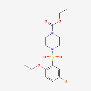 Ethyl 4-[(5-bromo-2-ethoxyphenyl)sulfonyl]piperazinecarboxylate