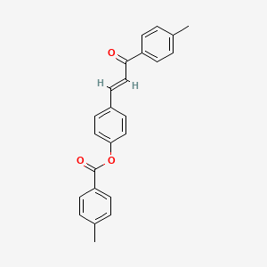 molecular formula C24H20O3 B2446190 [4-[(E)-3-(4-methylphenyl)-3-oxoprop-1-enyl]phenyl] 4-methylbenzoate CAS No. 298215-38-0
