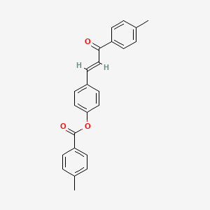 molecular formula C24H20O3 B2446190 4-[(1E)-3-(4-methylphenyl)-3-oxoprop-1-en-1-yl]phenyl 4-methylbenzoate CAS No. 298215-38-0