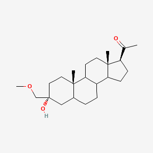 molecular formula C23H38O3 B2446193 1-((3R,10S,13S,17S)-3-Hydroxy-3-(methoxymethyl)-10,13-dimethylhexadecahydro-1H-cyclopenta[A]phenanthren-17-YL)ethanone CAS No. 162882-64-6