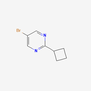 molecular formula C8H9BrN2 B2446215 5-溴-2-环丁基嘧啶 CAS No. 893567-22-1