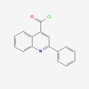 molecular formula C16H10ClNO B2446234 2-Phenylquinoline-4-carbonyl chloride CAS No. 59661-86-8