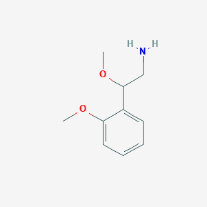 molecular formula C10H15NO2 B2446247 2-甲氧基-2-(2-甲氧基苯基)乙胺 CAS No. 70039-78-0