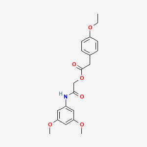 molecular formula C20H23NO6 B2446280 [(3,5-Dimethoxyphenyl)carbamoyl]methyl 2-(4-ethoxyphenyl)acetate CAS No. 1327383-19-6