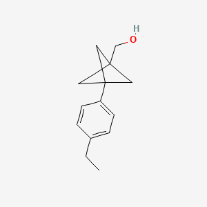 [3-(4-Ethylphenyl)-1-bicyclo[1.1.1]pentanyl]methanol